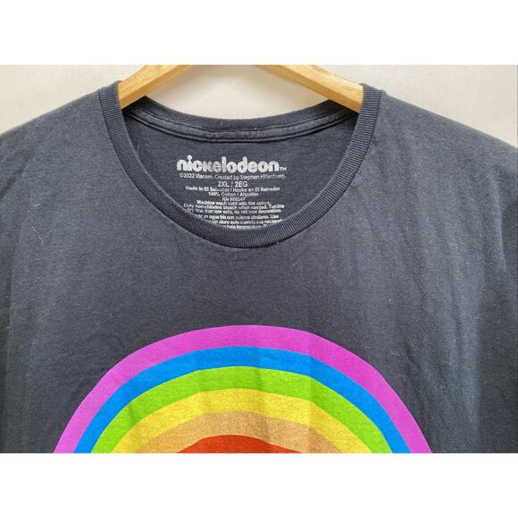 SpongeBob SquarePants Nickelodeon Rainbow Short Sleeve T-shirt Men’s 2XL 50-52 - Picture 3 of 7